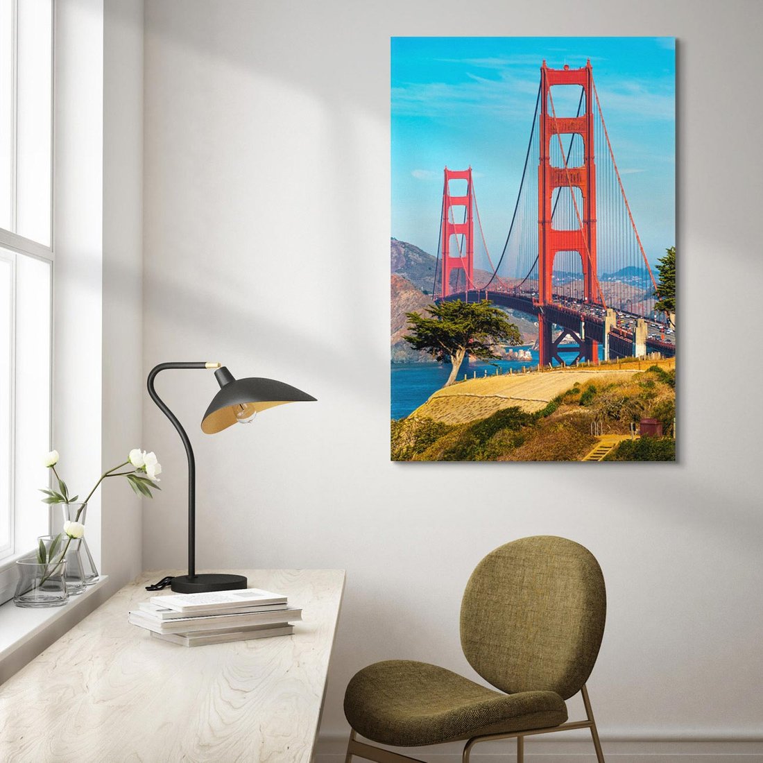 Obraz na płótnie 50x70 - W krainie amerykańskich mostów - most, USA