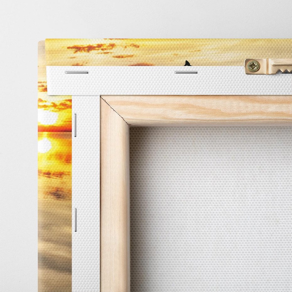 Obraz na płótnie 120x60 - Spokojny pomost nad jeziorem - pomost, jezioro