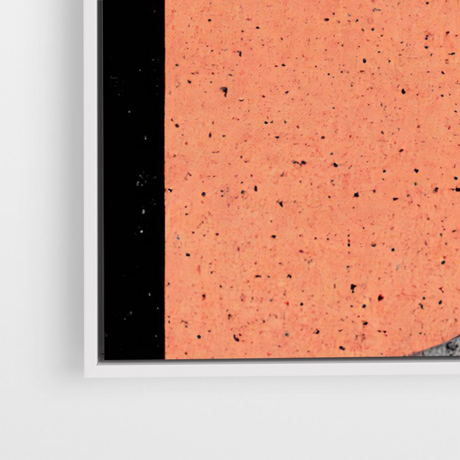 Obraz w ramie 80x120 - Loftowa Harmonia - abstrakcja, styl loftowy - rama biała