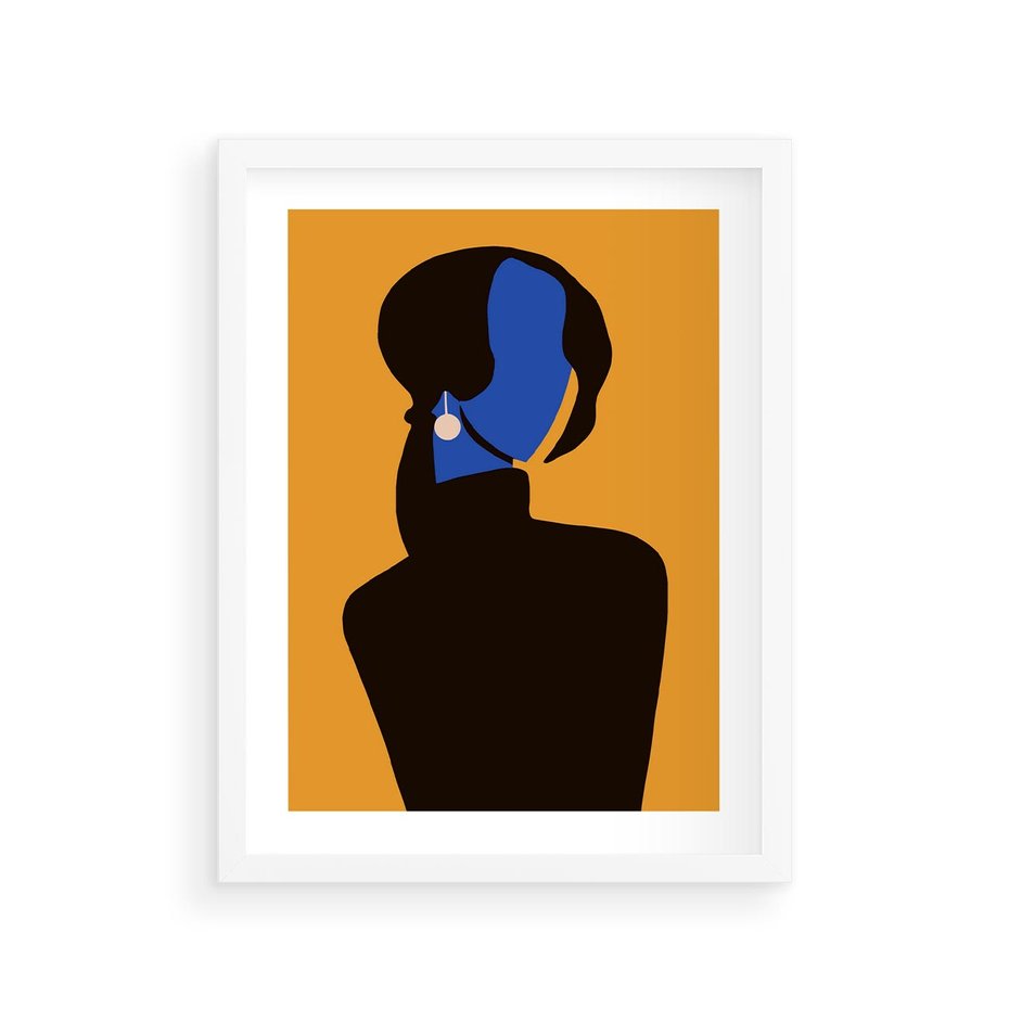 Plakat w ramie 30x40 - Transformacja Form - sztuka nowoczesna, plakat - rama biała