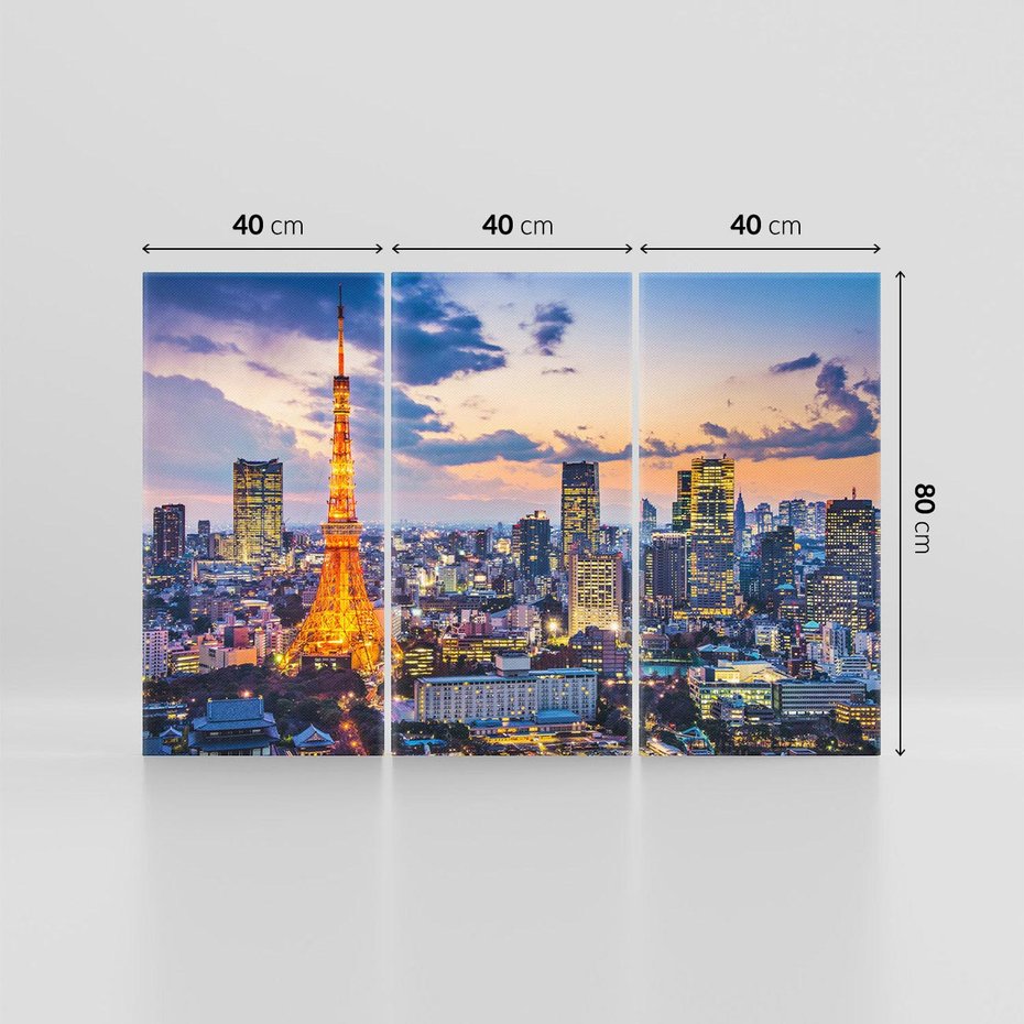 Obraz na płótnie 120x80 - Tętniące życiem Tokio - Tokio, Japonia