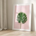 Plakat bez ramy 30x40 - Egzotyczna Roślinność - liście, monstera