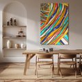 Obraz na płótnie 70x100 - Eksplozja Abstrakcyjnych Barw - abstrakcja