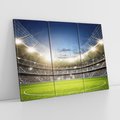 Obraz na płótnie 120x80 - pasja piłki nożnej - stadion, piłka