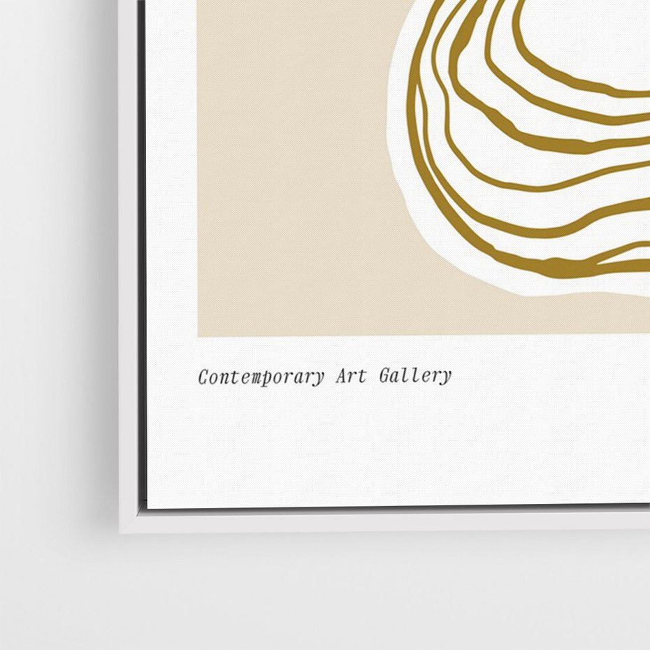 Obraz w ramie 80x120 - Migocące Anomalie - abstrakcyjne liście, kwiaty tropikalne w wazonie - rama biała