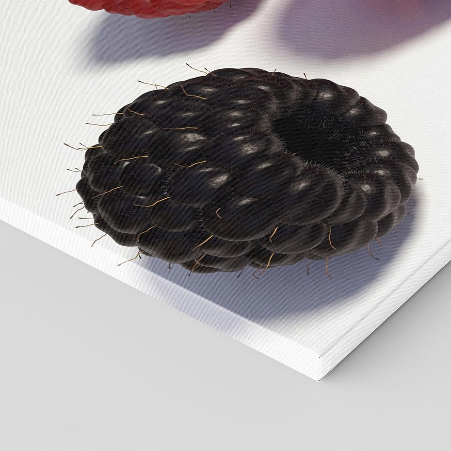 Obraz na płótnie 120x80 - Maliny Jeżyny Owoce - maliny, jeżyny