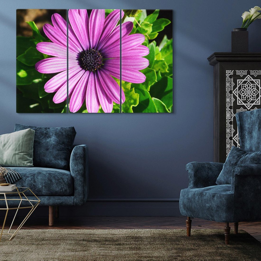 Obraz na płótnie 120x80 - Kwiatowy Dotyk - kwiat, kwiaty