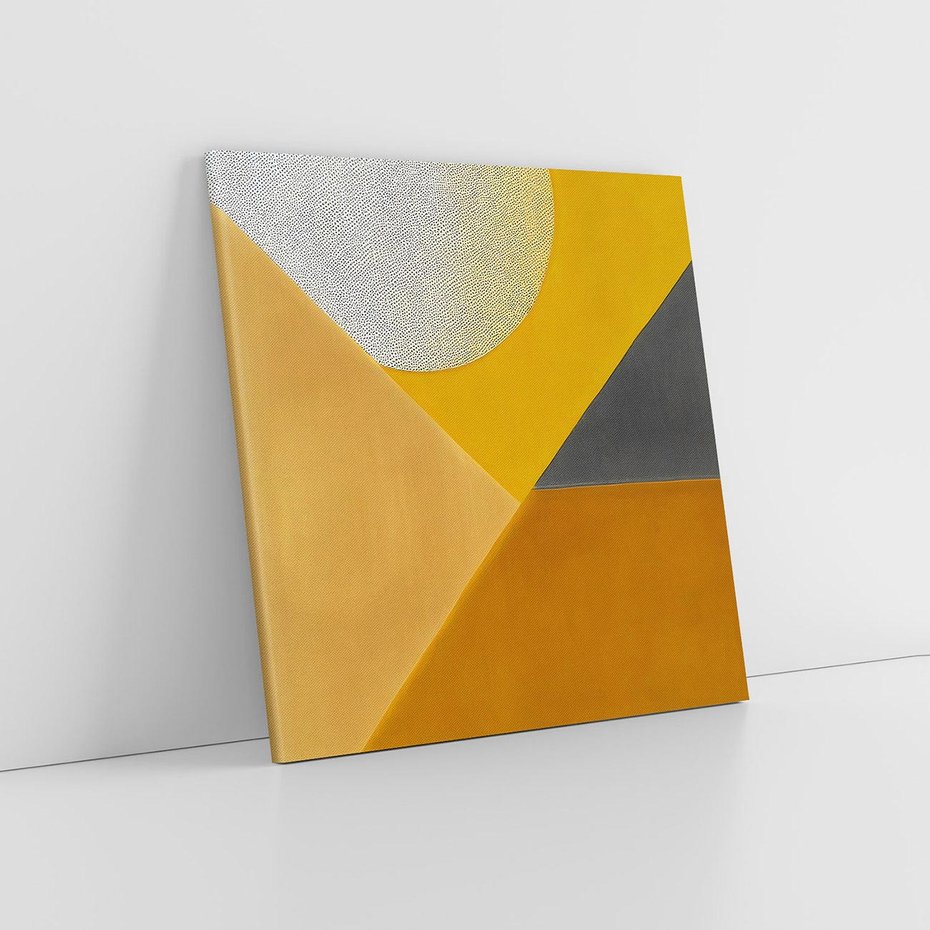 Obraz na płótnie 70x70 - Harmonia migoczących ognisk - intensywne ciepłe kolory, słoneczny żółty