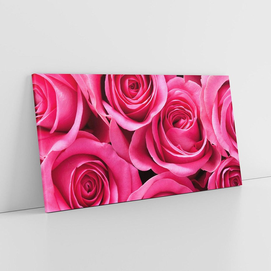 Obraz na płótnie 120x60 - Romantyczne róże w pełnym rozkwicie - róże, kwiaty