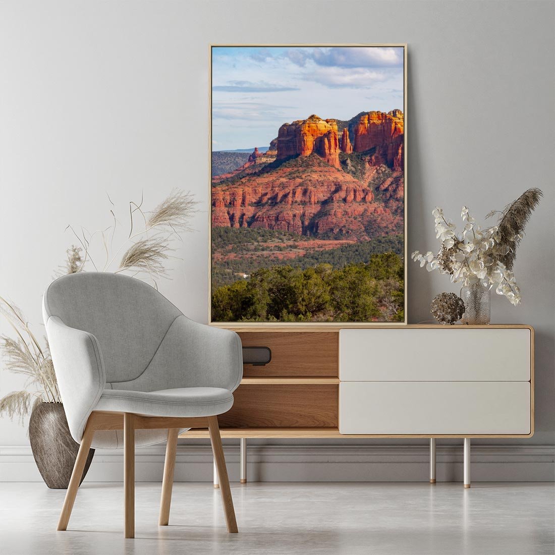 Obraz w ramie 50x70 - Majestatyczny Wielki Kanion - wielki kanion, perspektywa - rama drewno