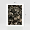 Plakat bez ramy 30x40 - Stos Drewna - kłody drewna, pociete drweno