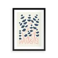Plakat w ramie 30x40 - Migotliwe Kształty - kwiaty, rośliny - rama czarna