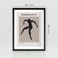 Plakat w ramie 30x40 - Sztuka Nowoczesności: Minimalistyczny Plakat - modern art, minimalistyczny plakat - rama czarna