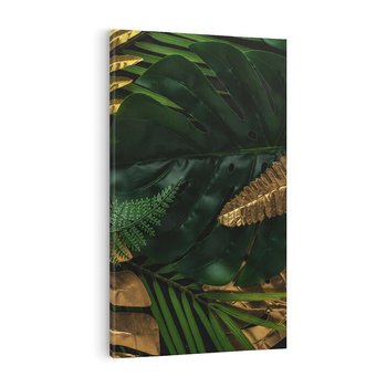 Obraz na płótnie 80x120 - Monstera Liście Kwiat - monstera, liście