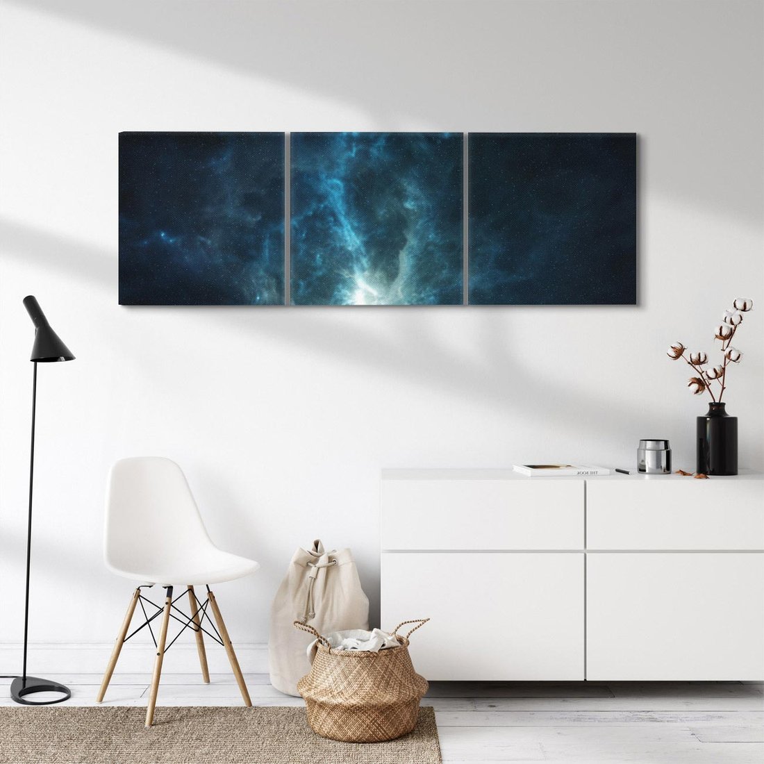 Obraz na płótnie 120x40 - Wędrówka przez galaktyki - ziemia, kosmos