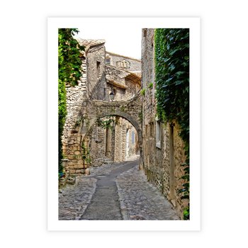 Plakat bez ramy 21x30 - Urokliwa perspektywa uliczki - uliczka, perspektywa