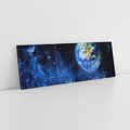 Obraz na płótnie 90x30 - Magia kosmicznej nocy - gwiazdy, kosmos