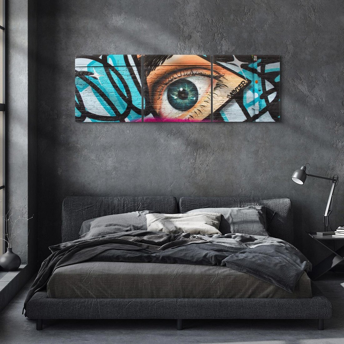 Obraz na płótnie 150x50 - Wibracje kreatywności graffiti - graffiti