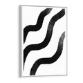 Obraz w ramie 80x120 - Wibracje Plam - abstrakcja, minimalizm - rama biała