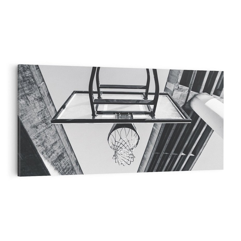 Obraz na płótnie 100x50 - Koszykówka - Radość Gry w Kosz - koszykówka, kosz