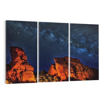 Obraz na płótnie 120x80 - Podróż przez kosmiczne gwiazdy - gwiazdy, kosmos