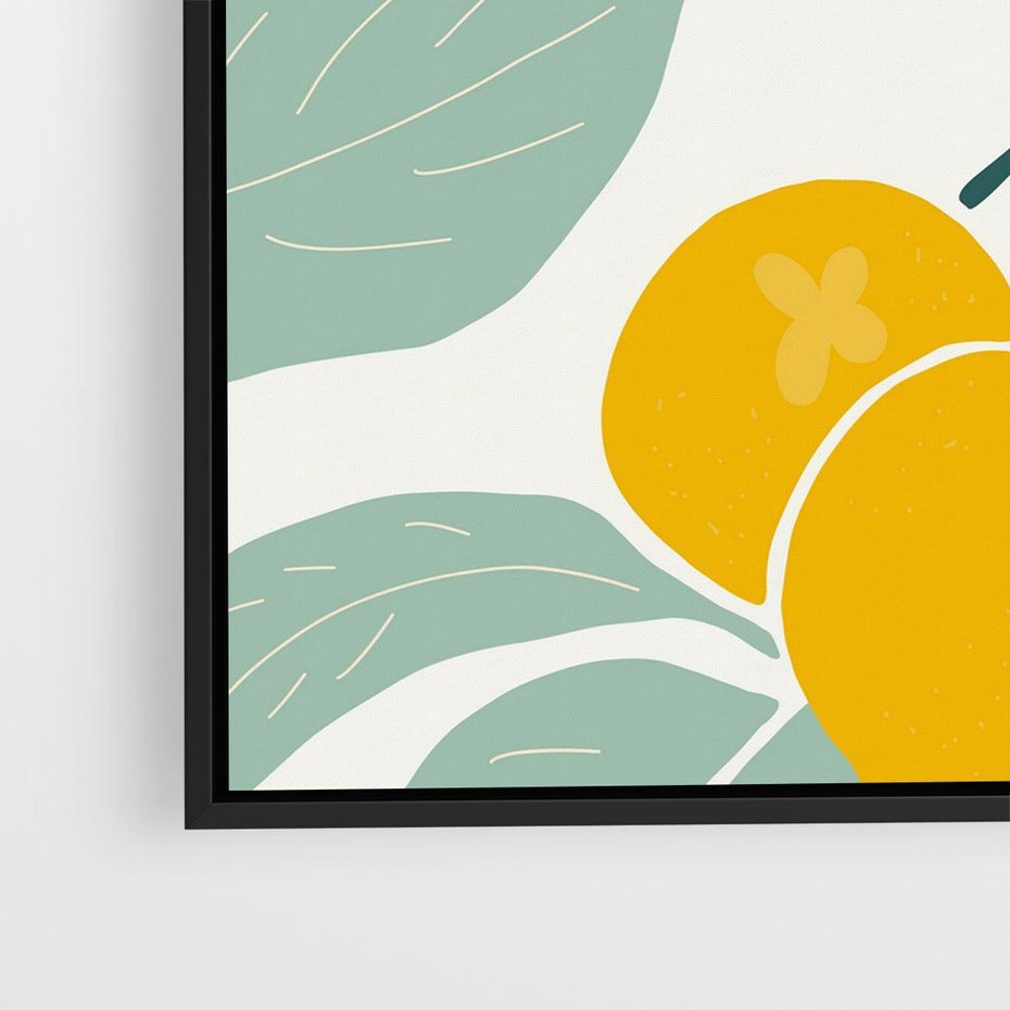 Obraz w ramie 50x50 - Wewnętrzna Melodia - plakat, nowoczesna sztuka - rama czarna