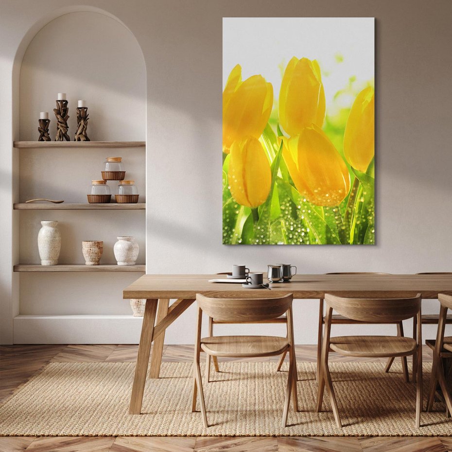 Obraz na płótnie 50x70 - Tulipany - szczyt kwiatowego piękna - tulipany, kwiaty