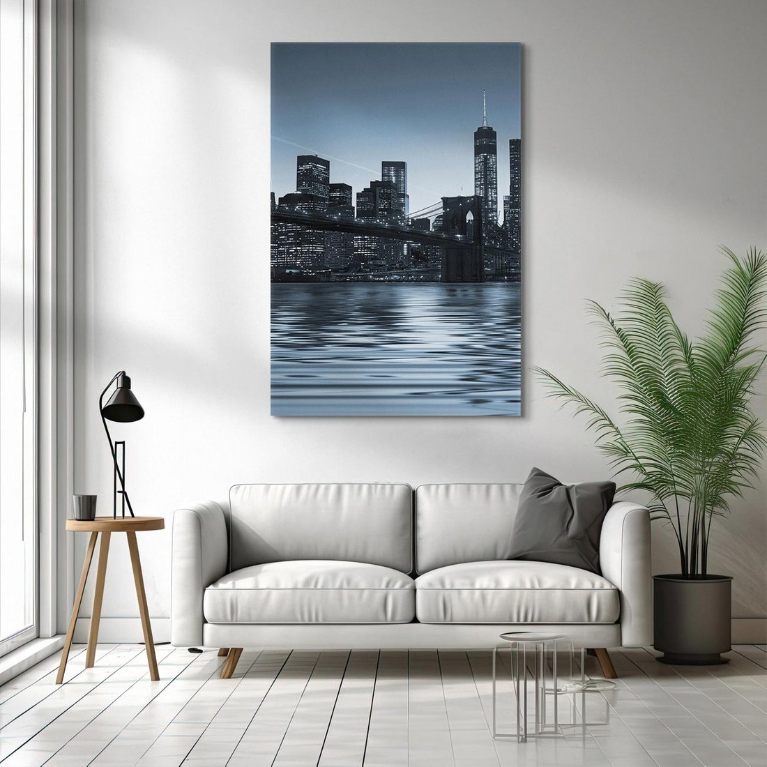 Obraz na płótnie 50x70 - Nocne pejzaże miasta - miasto, nocą