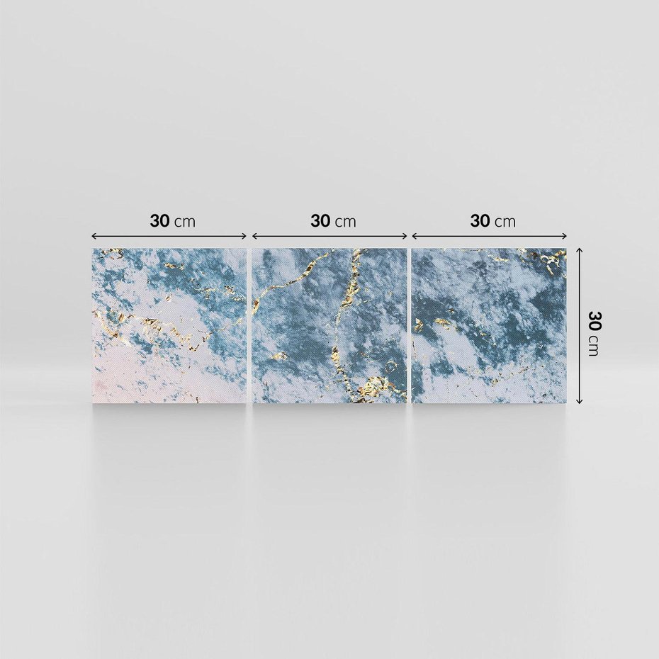 Obraz na płótnie 90x30 - Elegancja i Wyrafinowanie - marmur, złoto