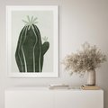 Plakat bez ramy 21x30 - Zieleń Inspirującego Życia - zielony plakat, minimalizm