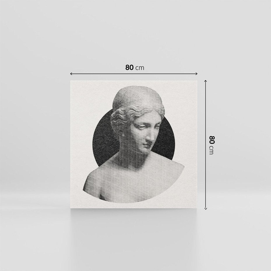 Obraz na płótnie 80x80 - Sztuka Zeszłych Czasów - antyczna rzeźba kobiety, posąg