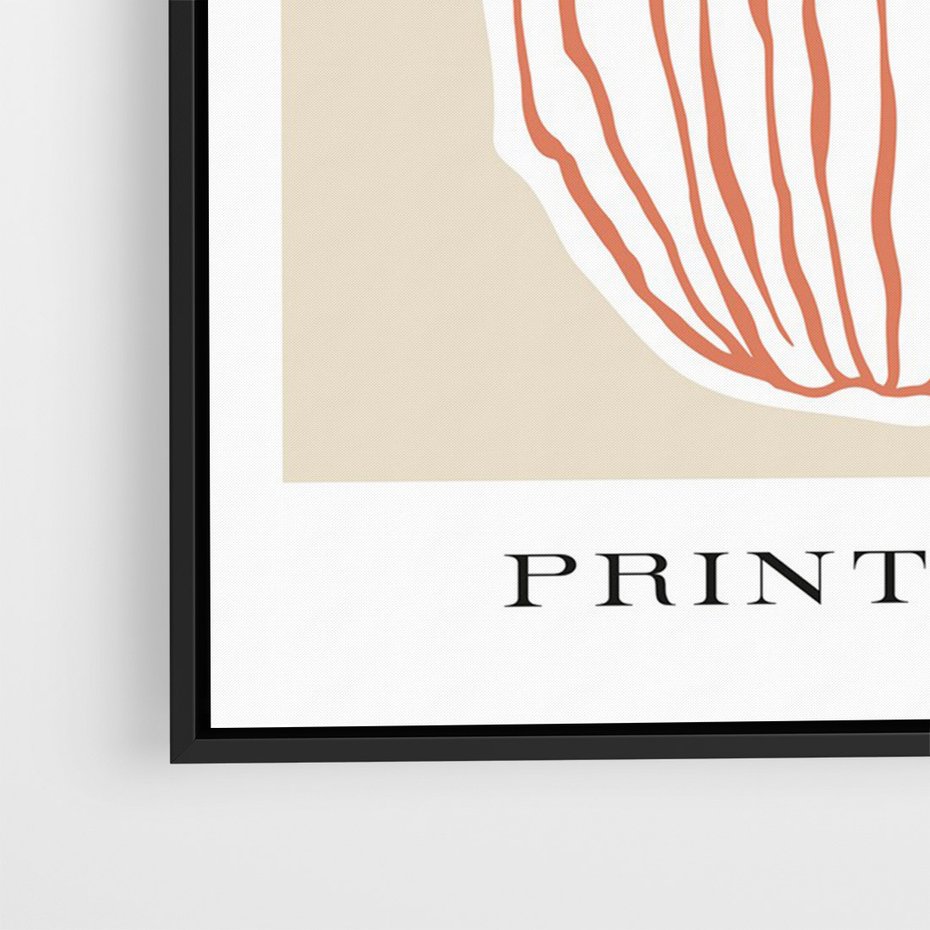 Obraz w ramie 50x70 - Boho Refleksje Natury - gałązki w wazonie, typografia - rama czarna