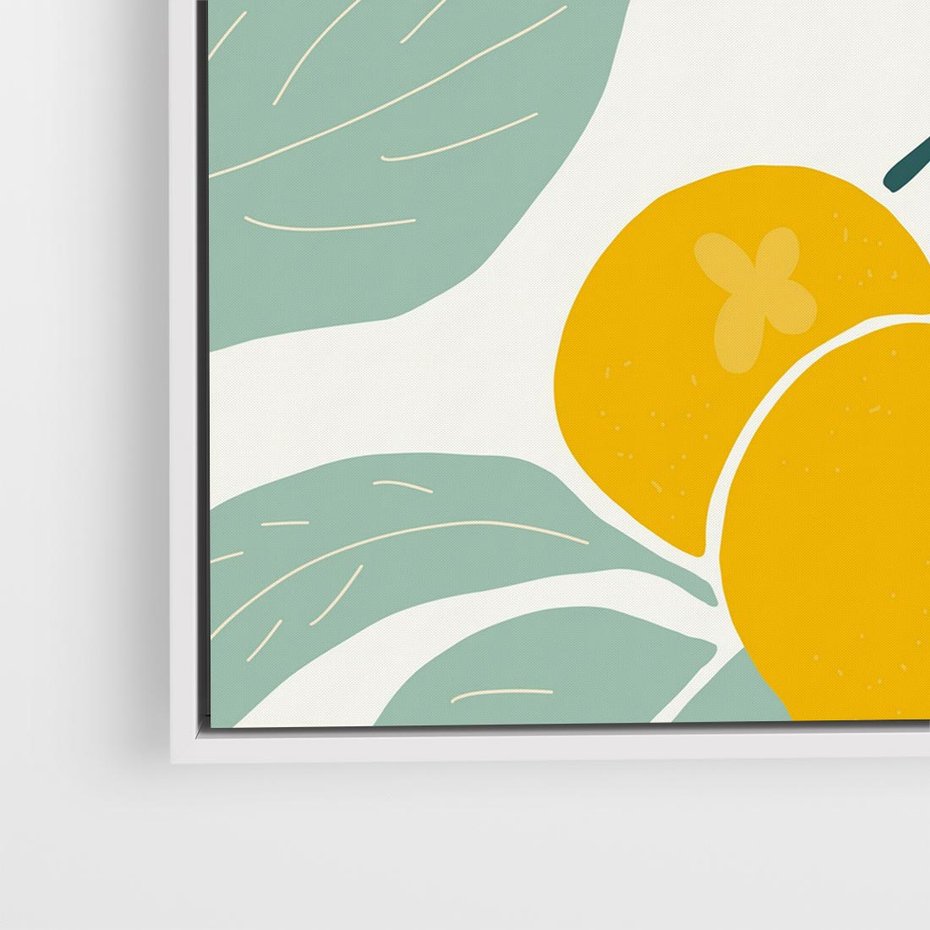 Obraz w ramie 50x50 - Wewnętrzna Melodia - plakat, nowoczesna sztuka - rama biała