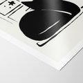 Plakat bez ramy 30x40 - Czarny Kot: Prosta Elegancja - grafika, minimalizm