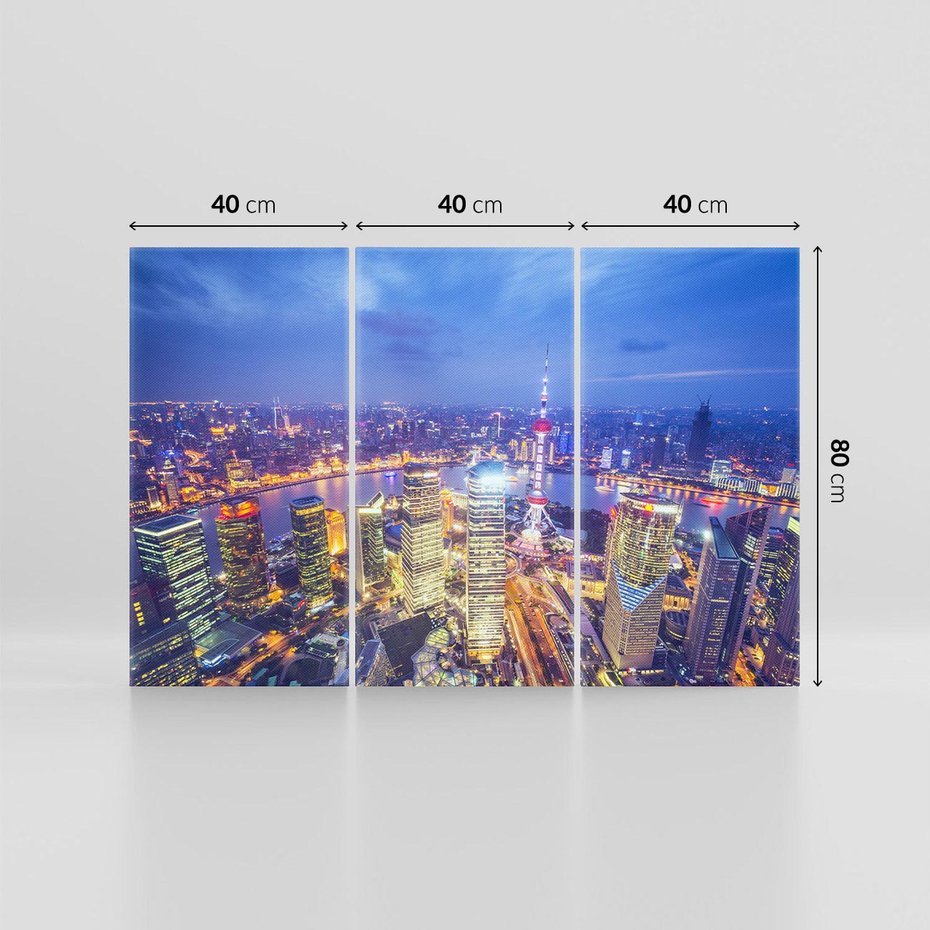 Obraz na płótnie 120x80 - Shanghai: Mocnowieżowce Azji - Shanghai, Chiny