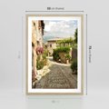 Plakat w ramie 50x70 - Włoskie Uliczki - włoska, uliczka - rama drewno