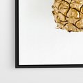 Obraz w ramie 50x70 - Ekskluzywny Akcent - złoty, ananas - rama czarna