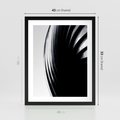 Plakat w ramie 40x50 - Awangarda w Kontraście - architektura, nowoczesne formy - rama czarna