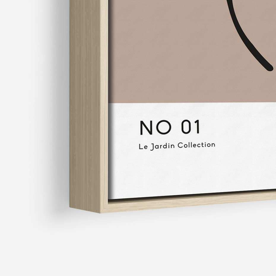 Obraz w ramie 70x100 - Botaniczne wymysły - sztuka boho, plakat - rama drewno