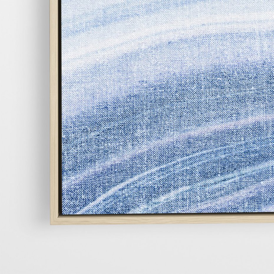 Obraz w ramie 50x70 - Abstrakcyjna akwarela - abstrakcja, akwarela - rama drewno