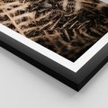 Plakat w ramie 30x40 - Liście i Paprocie - suche liście, paprocie - rama czarna