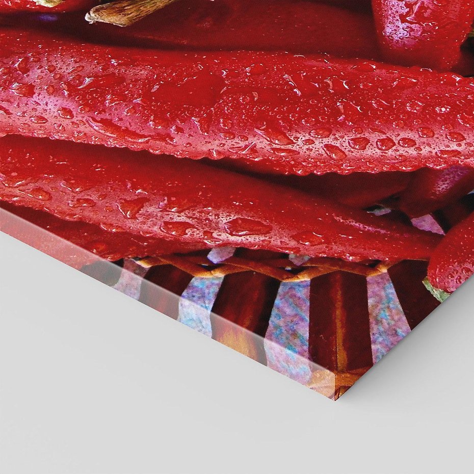 Obraz na płótnie 120x80 - Czerwone Papryczki - czerwone, papryczki