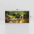 Obraz na płótnie 140x70 - Magia wodospadu w lesie - wodospad, las