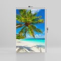 Obraz na płótnie 80x120 - Raj na Malediwach: Plaża, Morze i Palmy - Malediwy, plaża