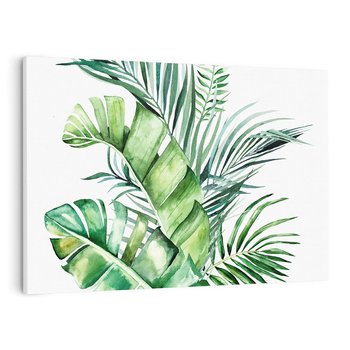 Obraz na płótnie 120x80 - Piękno Złotej Rośliny - złote, liście