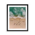 Plakat w ramie 40x50 - Letnie Wakacje na Horyzoncie - plaża, morze - rama czarna