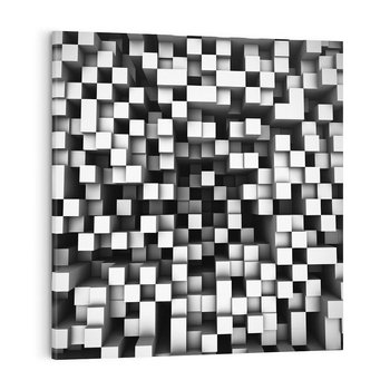 Obraz na płótnie 50x50 - Abstrakcyjne wizje w 3D - 3D, abstrakcja
