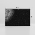 Obraz na płótnie 70x50 - Księżyc kosmiczny - księżyc, kosmos