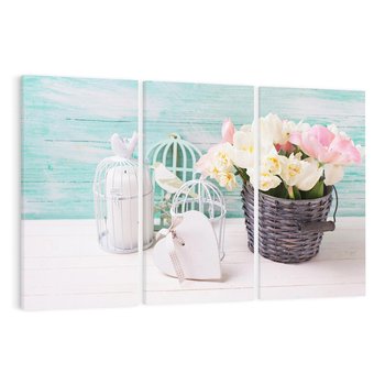 Obraz na płótnie 120x80 - Płatki Pełne Kolorów - kwiaty