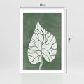 Plakat bez ramy 21x30 - Migotliwe Wnętrze Zieleni - zielony plakat, roślinne motywy